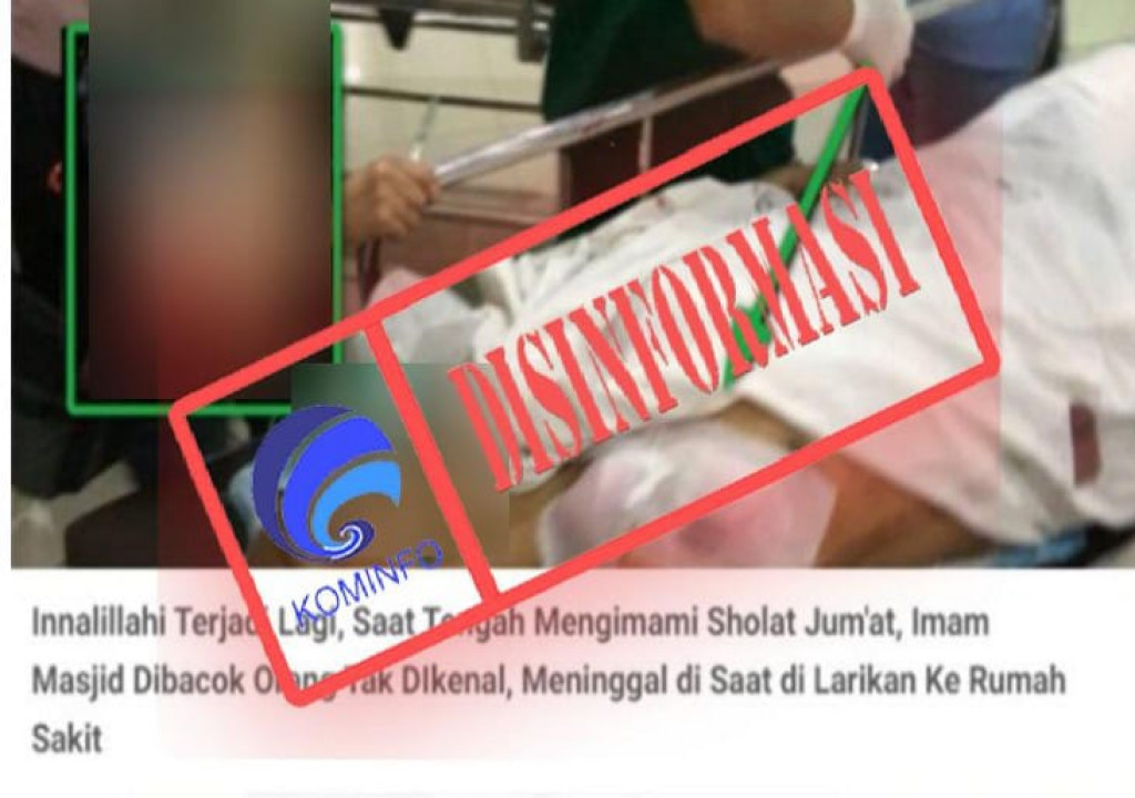 [DISINFORMASI] Imam Salat Jumat Meninggal Dibacok